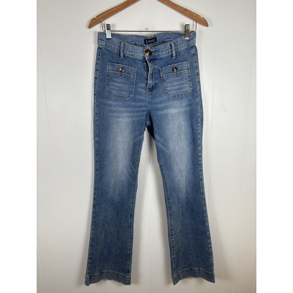 NANETTE Jeans Womens Size 8 Belle High Rise Bootcut Medium Wash Stretch Denim